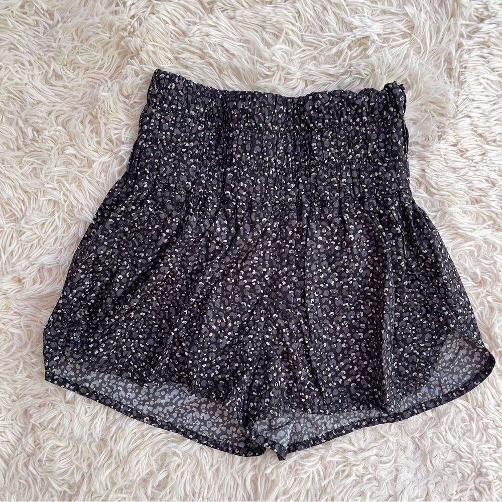 Fp Movement Free People The Way Home Shorts abstract print high rise black SZ S
